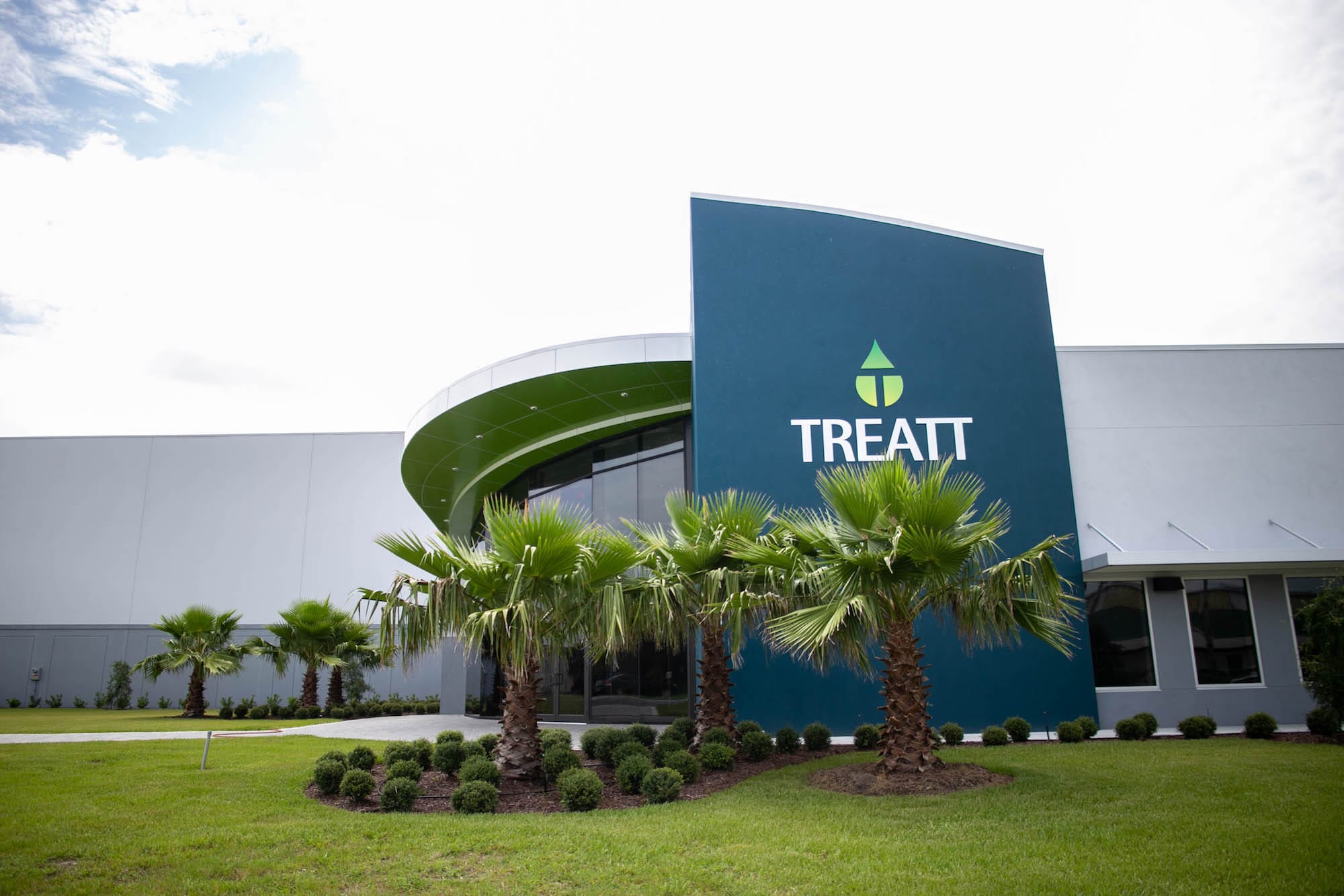 The front of Treatt Manufacturing, a flavors company in Lakeland